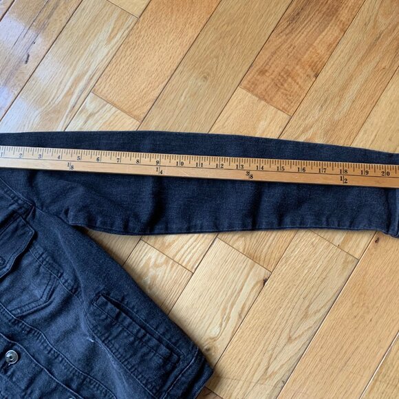 MOTO Jeans Black Denim Jacket | Women’s Size Small | Classic Trucker Style - Picture 7 of 8